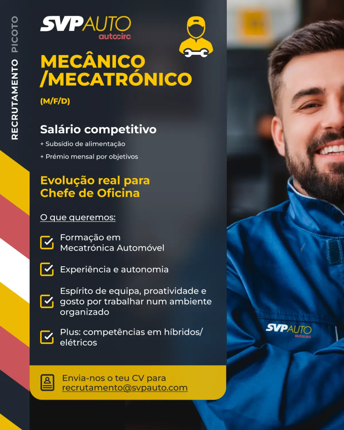 Recrutamento SVP Auto - Picoto, Mecânico
